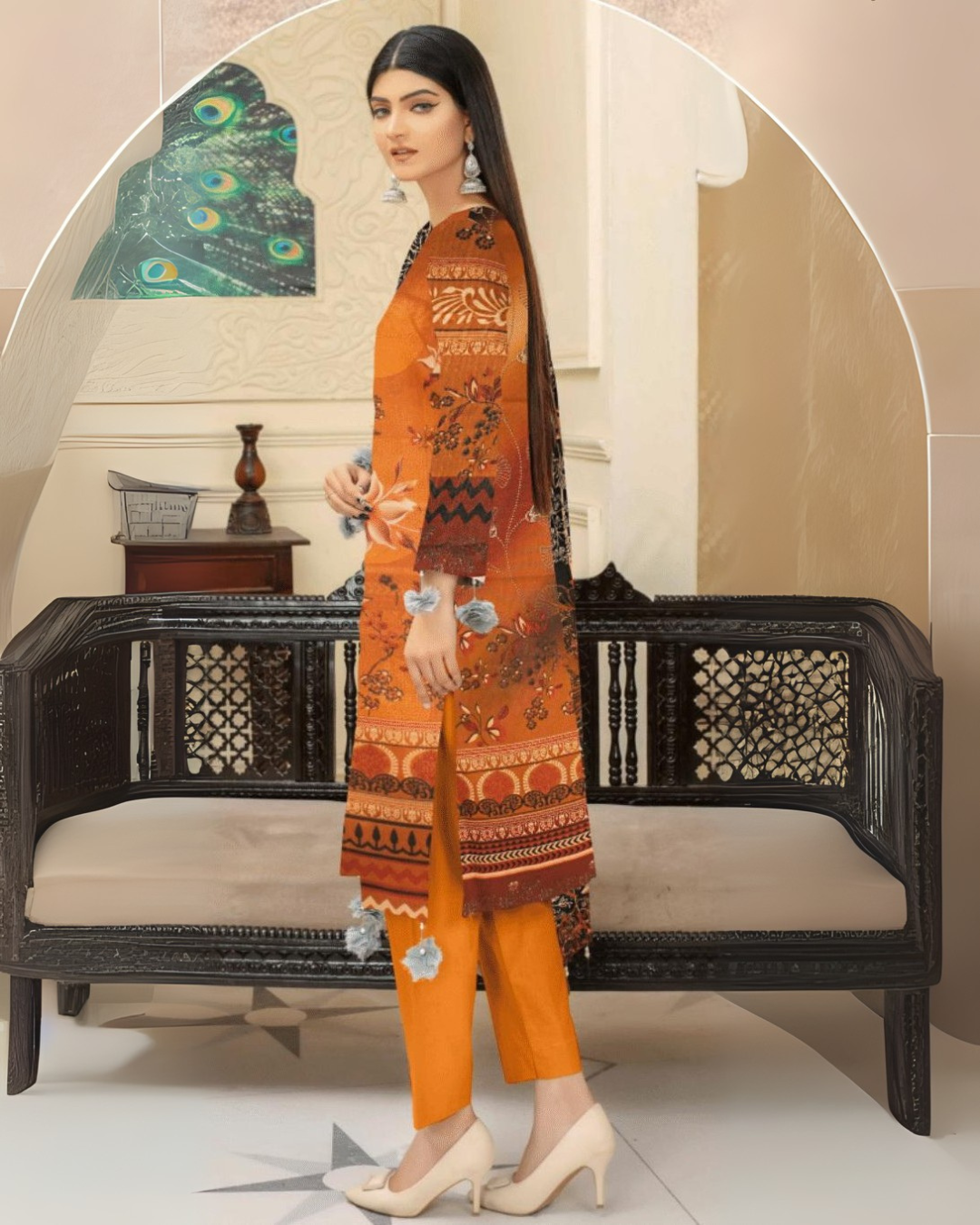 Amber Spice 3 Piece Premium Lawn Suit