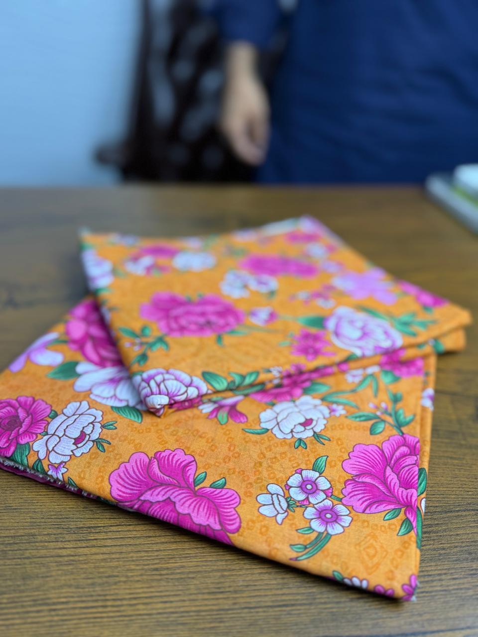 Sunset Floral 2 Pc Lawn Suit Unstitched