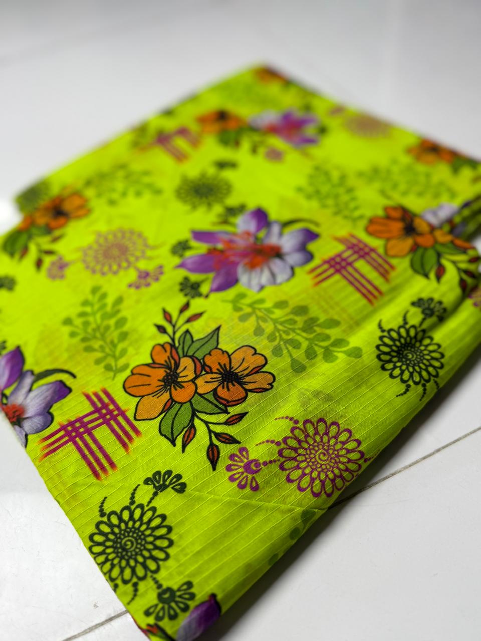 Lime Burst 2 Pc Lawn Suit Unstitched