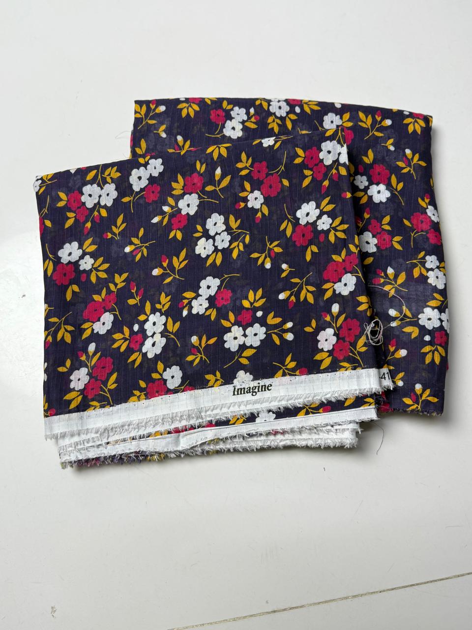 Midnight Bloom 2 Pc Lawn Suit Unstitched